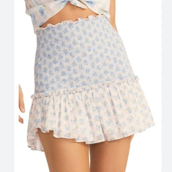 Love Shack Fancy Roux Mini Skirt XS